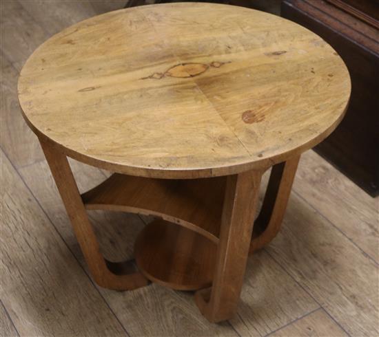 An Art Deco style table W.60.5cm